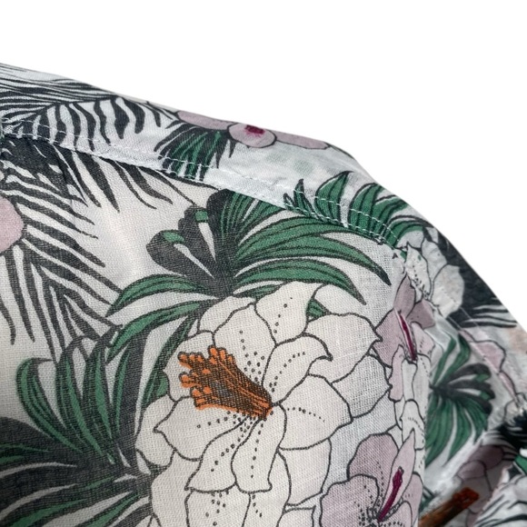 Surf Bazaar Tropical Floral Cruise Resort Button Down Shirt XS/S - Picture 5 of 12